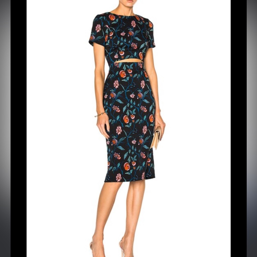 Suno Silk Cutout Dress